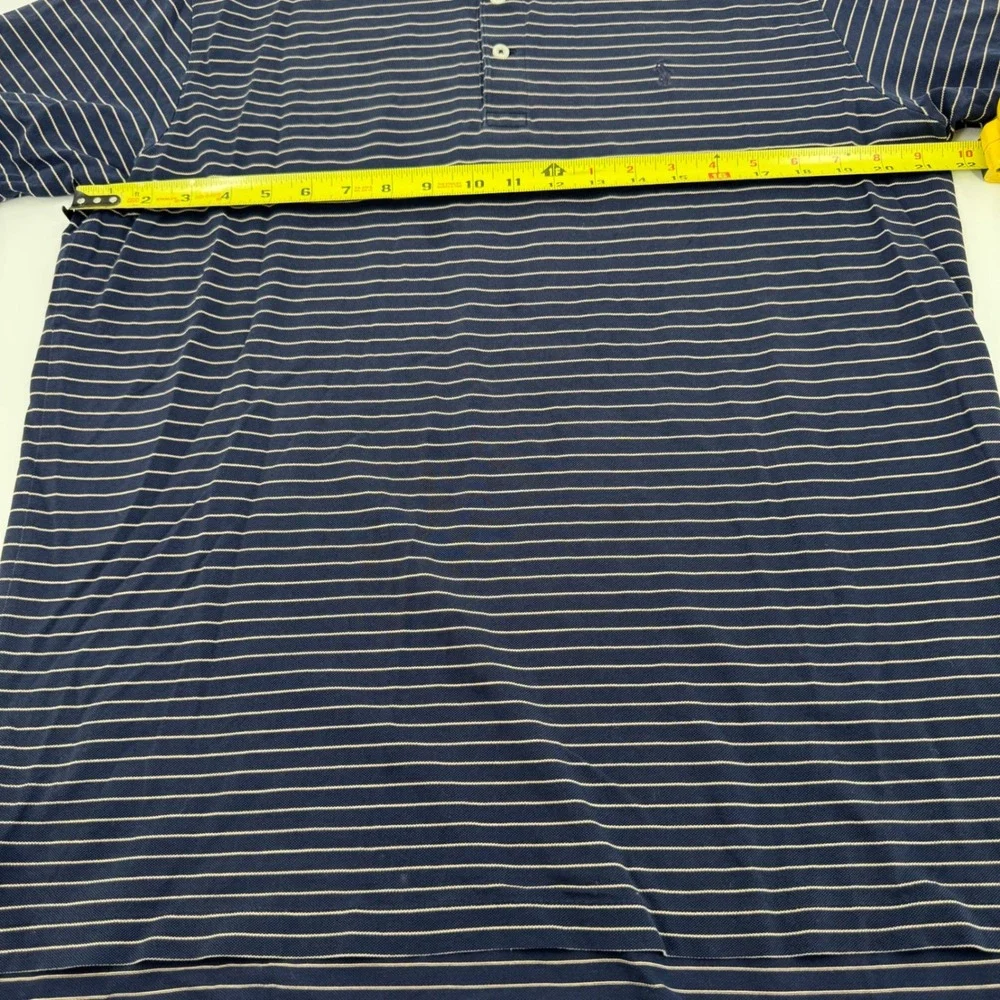 Polo Golf Ralph Lauren Striped Pima Cotton Golf Polo Shirt Mens L Ameija‎ Island
